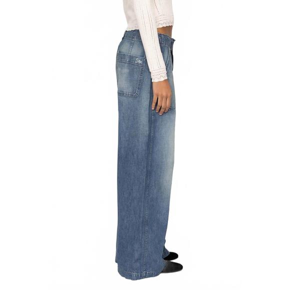 NEW SEA amari jeans in blue - Picture 4 of 5